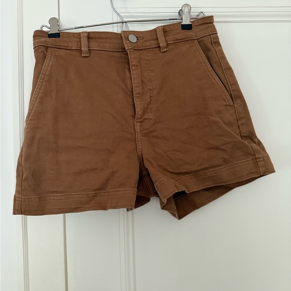 Everlane High Waist Brown Shorts - Picture 4 of 6